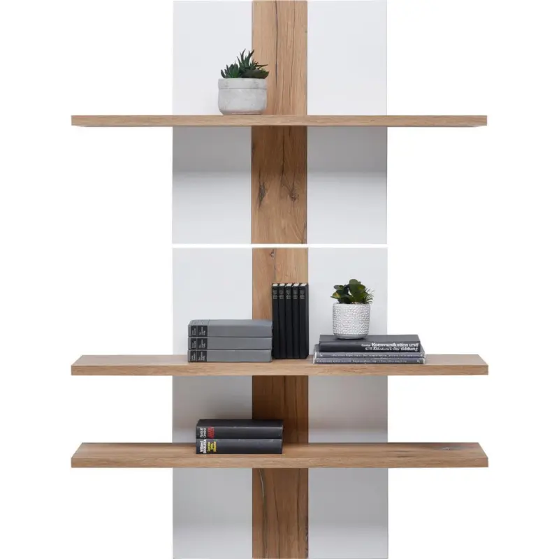 Wandregal Auris B: 100 Cm Eiche Dekor/wei&szlig;