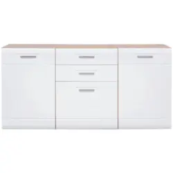 Sideboard B: 163,2 Cm Auris Eiche Dekor/weiß