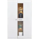 Möbelix Vitrine Auris B: 95 cm Eiche Dekor/Weiß