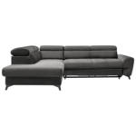 Möbelix Ecksofa Mit Bettkasten Swan + Bettfunktion Anthrazit Velours