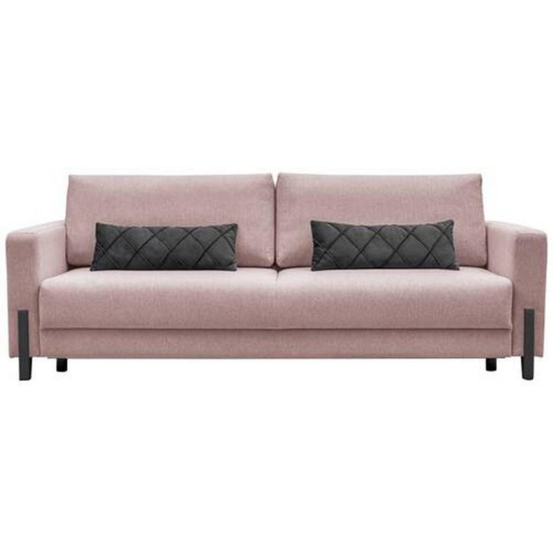 3-Sitzer-Sofa mit Schlaffunkt. Lilli mit Kissen Rosa