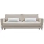 Möbelix 3-Sitzer-Sofa mit Schlaffunkt. Lilli mit Kissen Grau