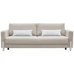 3-Sitzer-Sofa mit Schlaffunkt. Lilli mit Kissen Grau