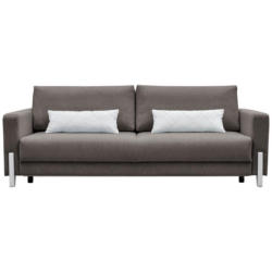 3-Sitzer-Sofa mit Schlaffunkt. Lilli mit Kissen Grau