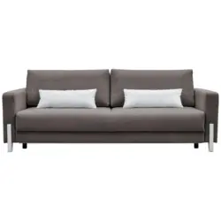 3-Sitzer-Sofa mit Schlaffunkt. Lilli mit Kissen Grau