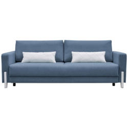 3-sitzer-sofa Mit Schlaffunkt. Lilli Mit Kissen Blau