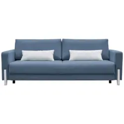 3-sitzer-sofa Mit Schlaffunkt. Lilli Mit Kissen Blau