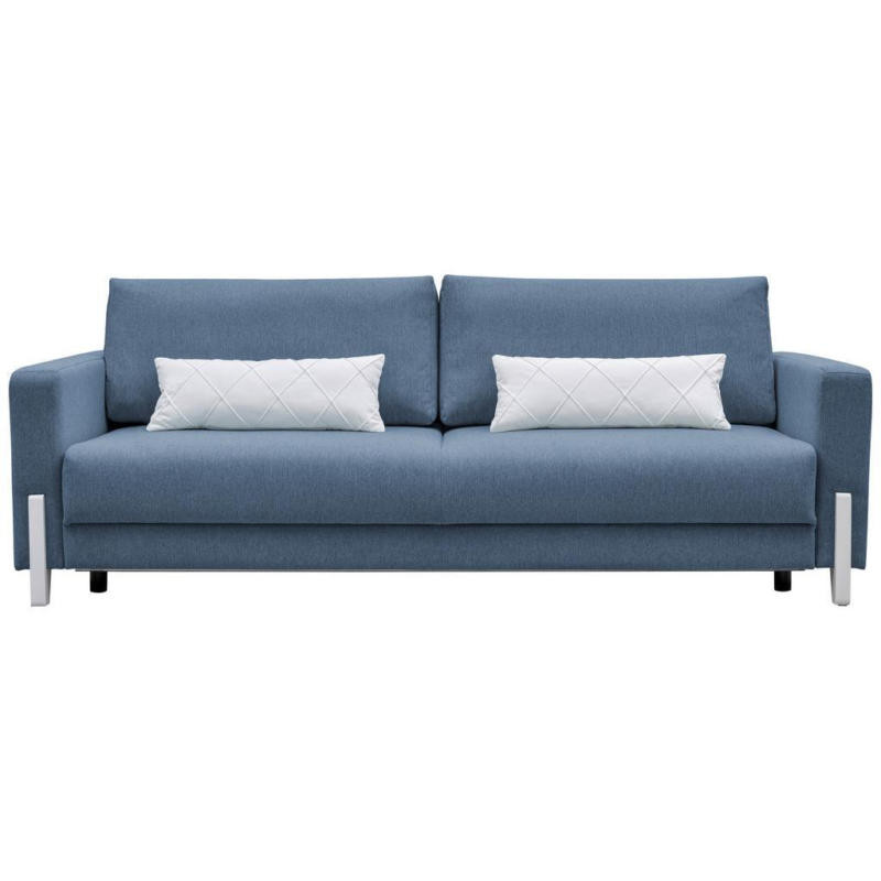 3-sitzer-sofa Mit Schlaffunkt. Lilli Mit Kissen Blau