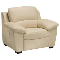 Polstersessel mit Armlehnen Danilo Lederlook Beige