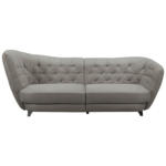 Möbelix Big Sofa mit Echtem Rücken Retro B: 256 cm Braun