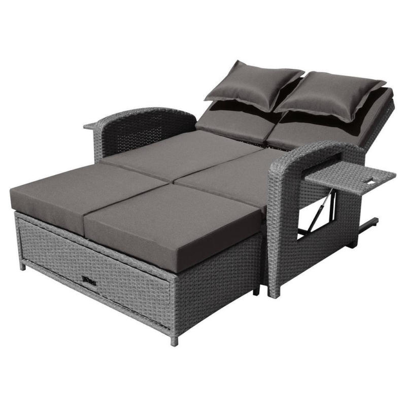 Loungesofa Bahia Rondo mit Kissen und Auflage