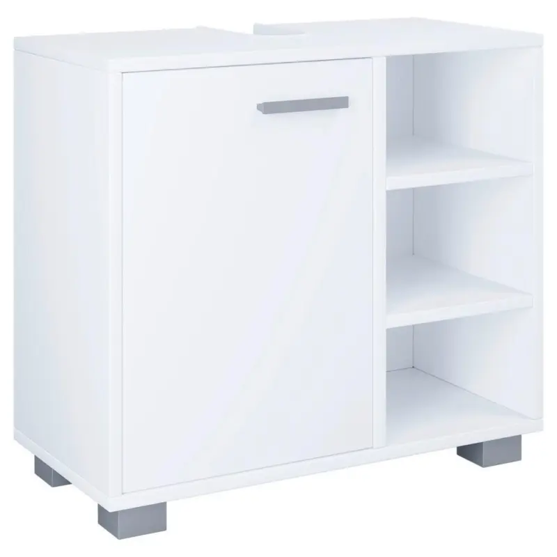 Waschbeckenunterschrank Zalo L B: 60cm Wei&szlig;