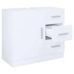 Waschbeckenunterschrank Zalo Xl B: 63cm Weiß