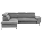 M&ouml;belix Ecksofa mit Schlaffunktion und Bettkasten Gisele Grau