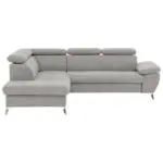 M&ouml;belix Ecksofa mit Schlaffunktion und Bettkasten Gisele Grau