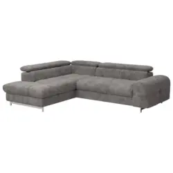 Ecksofa mit Schlaffunktion Cloud + Graubraun