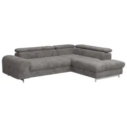 Ecksofa mit Schlaffunktion Cloud + Grau