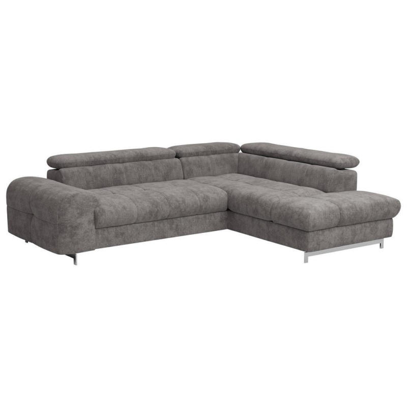 Ecksofa mit Schlaffunktion Cloud + Grau