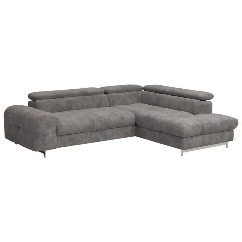 Ecksofa mit Schlaffunktion Cloud + Grau