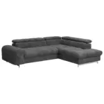 Möbelix Ecksofa mit Schlaffunktion Cloud + Dunkelgrau