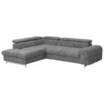Möbelix Ecksofa mit Schlaffunktion Cloud + Hellgrau