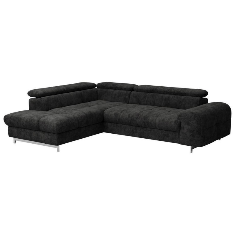 Ecksofa mit Schlaffunktion Cloud + Schwarz