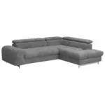 Möbelix Ecksofa mit Schlaffunktion Cloud + Hellgrau