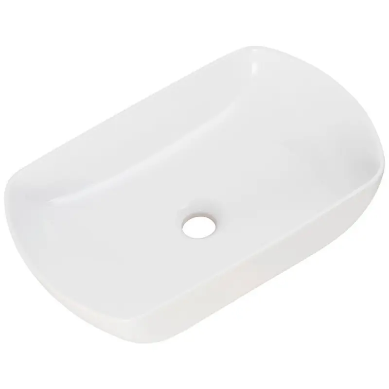 Aufsatzwaschbecken New York Keramik BxHxT: 50x13x32 cm Weiß