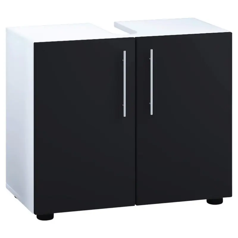 Waschbeckenuterschrank Flandu II B: 60,2cm Weiß