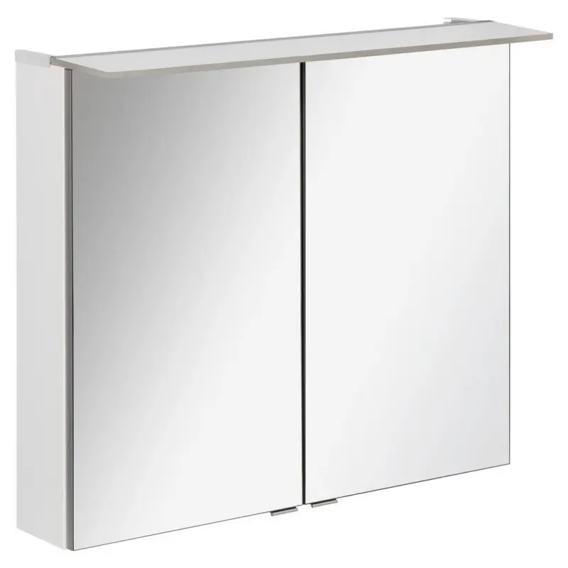 Spiegelschrank B.perfekt + Led 2-Türig 80x69,5x23,5 cm Weiß