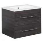 Möbelix Waschbecken mit Unterschrank Perfekt B: 63 cm Dunkelbraun