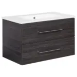 Möbelix Waschbecken mit Unterschrank Perfekt B: 82 cm Braun