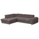 Möbelix Ecksofa mit Schlaffunktion Cloud + Dunkelbraun