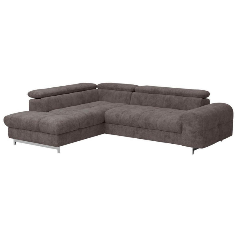 Ecksofa mit Schlaffunktion Cloud + Dunkelbraun