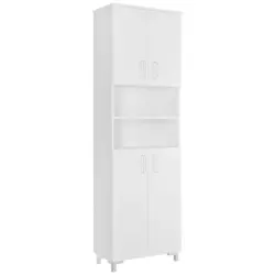 Hochschrank inkl. Füße Atlanta B: 61 cm Weiß