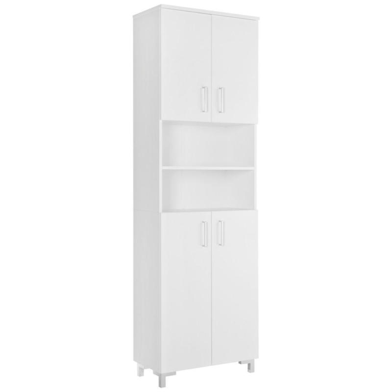 Hochschrank inkl. Füße Atlanta B: 61 cm Weiß