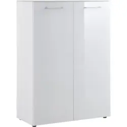 Schuhschrank Gw-scalea Weiß Glas F. 24 Schuhpaare B: 88 Cm