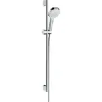 Möbelix Brausegarnitur Hansgrohe Weiß/ Chromfarben 3-Fach Verstellbar