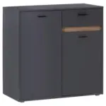 Möbelix Kommode Mit Bügelgriff B: 93 Cm Slot 2t Dunkelgrau