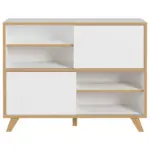 Möbelix Aktenregal Gw-Helsinki Weiß/Eiche Dekor B: 120 cm