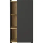 Möbelix Aktenschrank Gw-Austin Graphitfarben/Eiche Dekor B: 62 cm