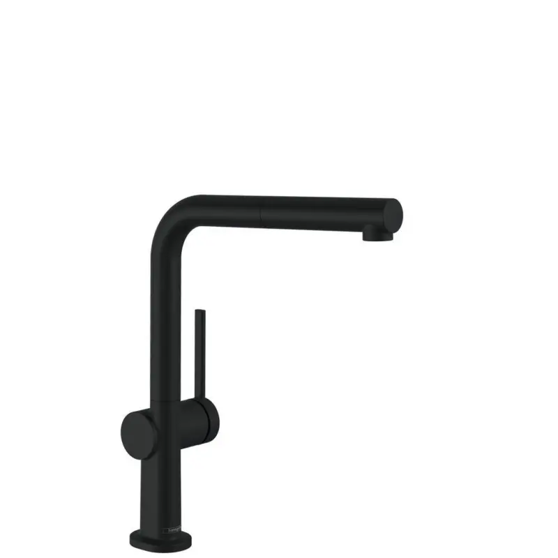 Küchenarmatur Hg Talis M54 Schwarz Schwenkbarer Auslauf