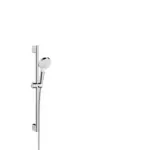 Möbelix Brausegarnitur Hansgrohe Weiß/ Chromfarben 2-Fach Verstellbar