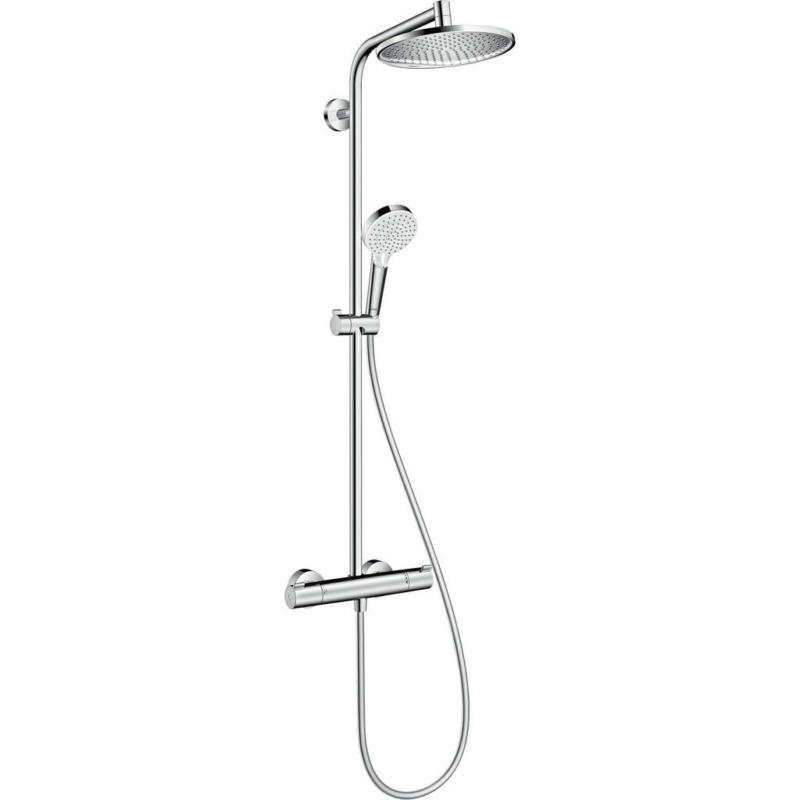 Brausegarnitur Hg Crometta S 240 Showerpipe Chromfarben