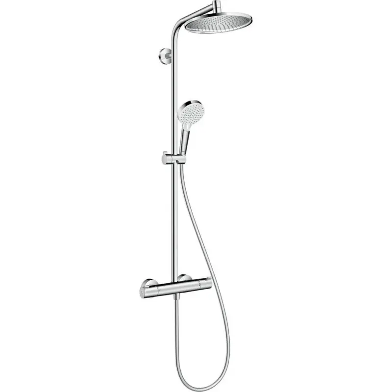Brausegarnitur Hg Crometta S 240 Showerpipe Chromfarben