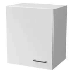 Küchenoberschrank B: 50 cm Weiß 1 Drehtüre