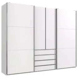 Schwebetürenschrank Mit Laden B: 300 cm Magic, Weiß