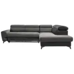 Möbelix Ecksofa mit Schlaffunktion und Bettkasten Swan Anthrazit