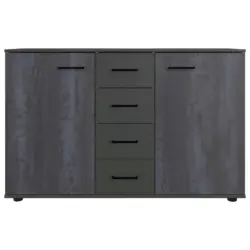 Kommode B: 130 cm Kopenhagen, Dunkelgrau