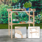 Möbelix Pflanztisch Mit Ablagefläche Holz Natur L/b/h: 82x38x78 Cm